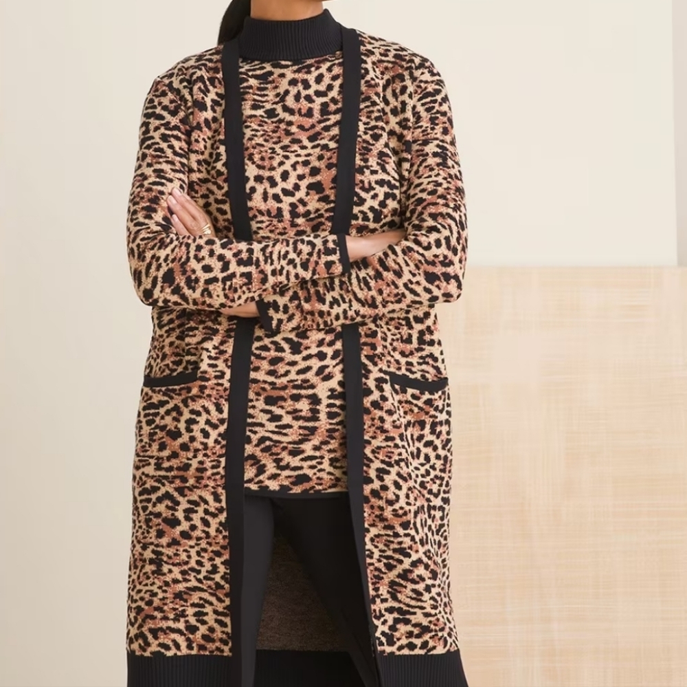 Animal Print Cardigan